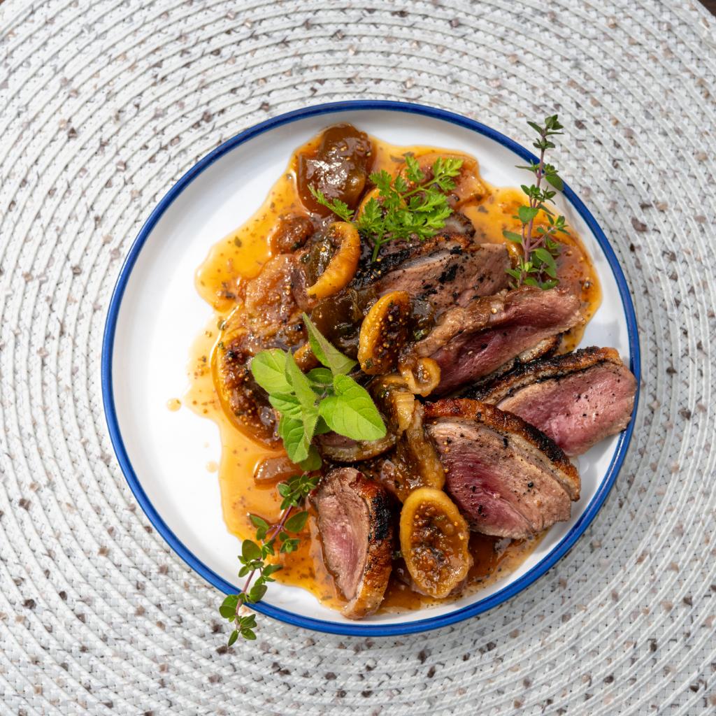 seared duck
